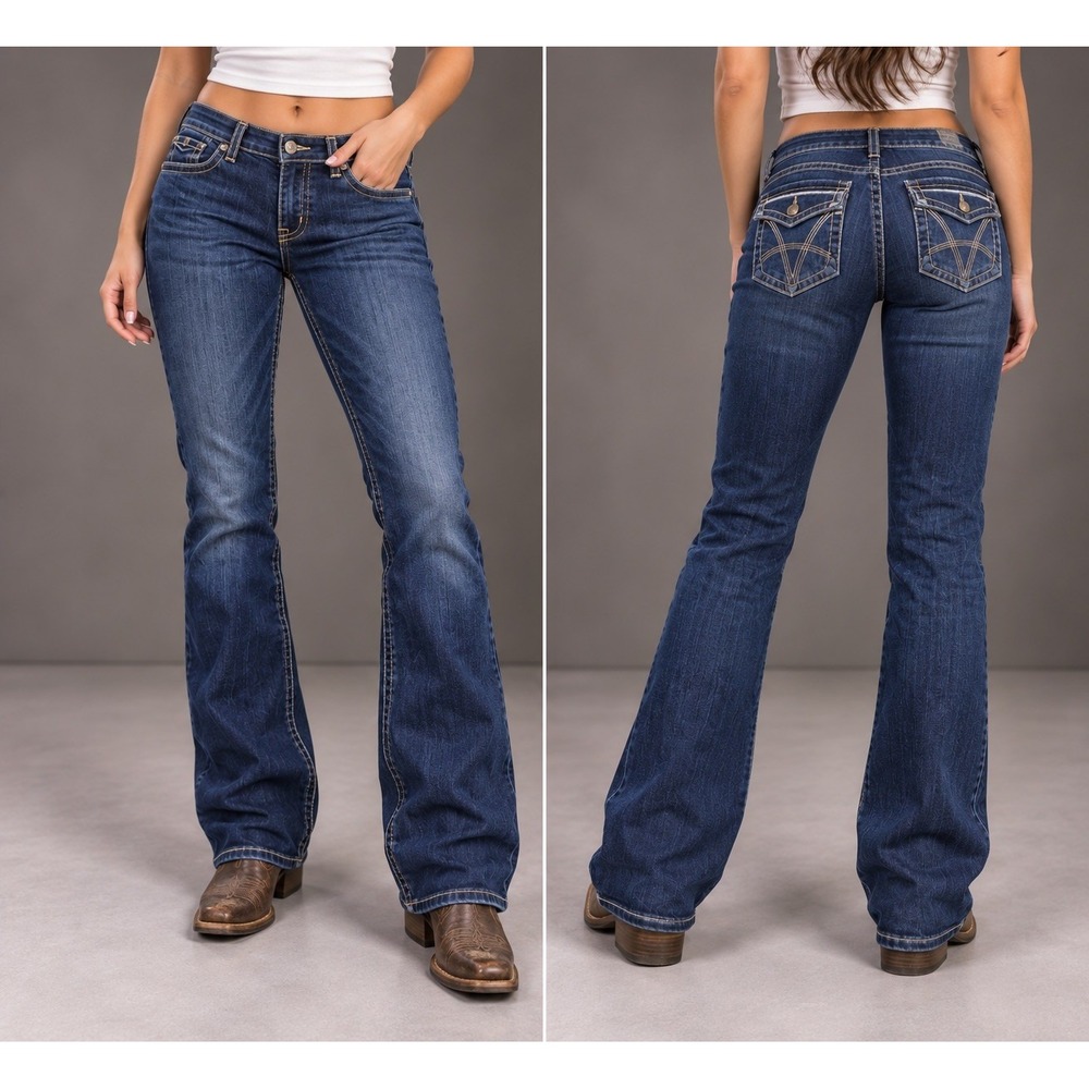 Kut from the Kloth Natalie jean women 6  29x30 High Rise Boot Denim dark wash